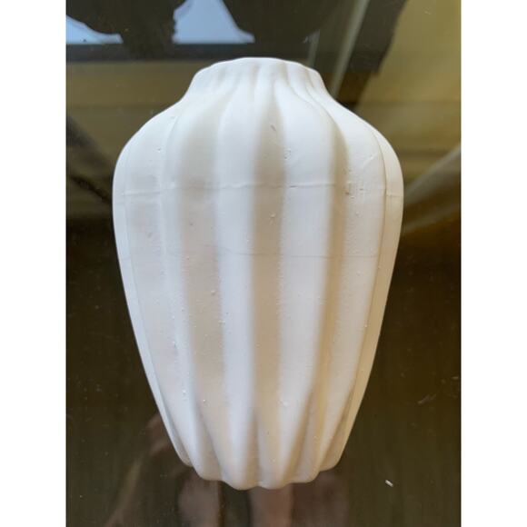 Set of 3 CERAMIC VASES White Textured Ceramic Bud/Stem/Shelf Vases NEW - Picture 8 of 11